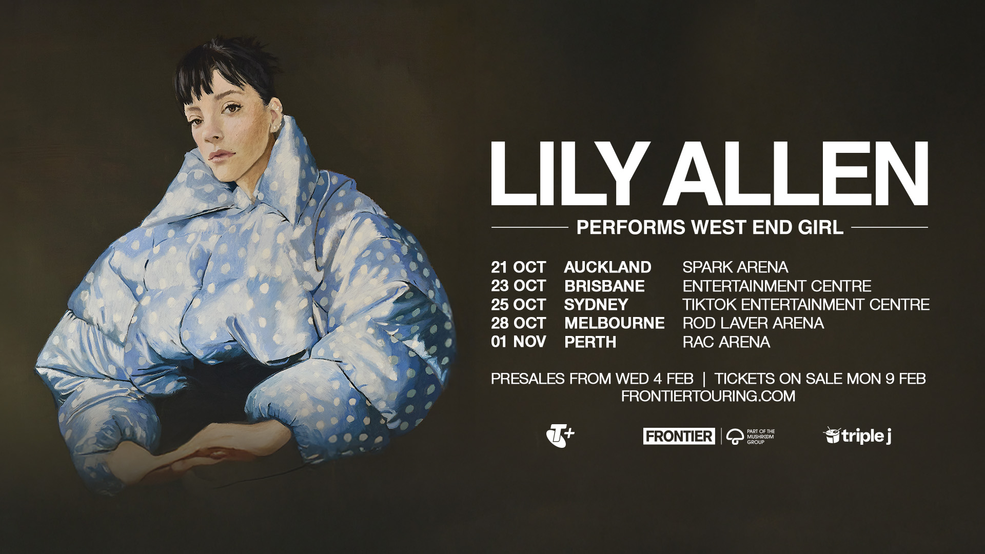 Lily Allen Biggest Ever Australian & New Zealand tour 2026